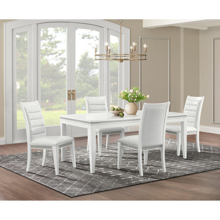 Picket House Furnishings Corinth Standard Height Dining Set In White